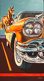 Turuncu Klasik Araba